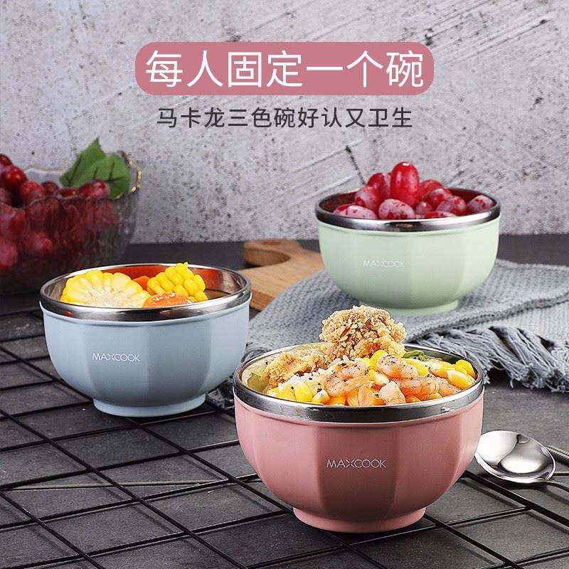 美廚304不銹鋼炫彩碗MCWA853
