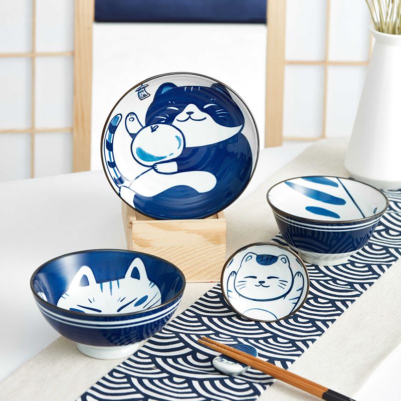 共禾京品御宅獨(dú)角戲餐具6件套