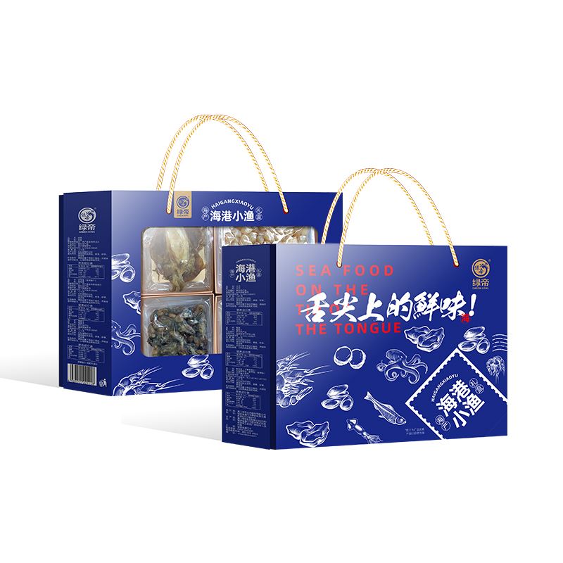 绿帝海港小渔海产品干货礼盒640g