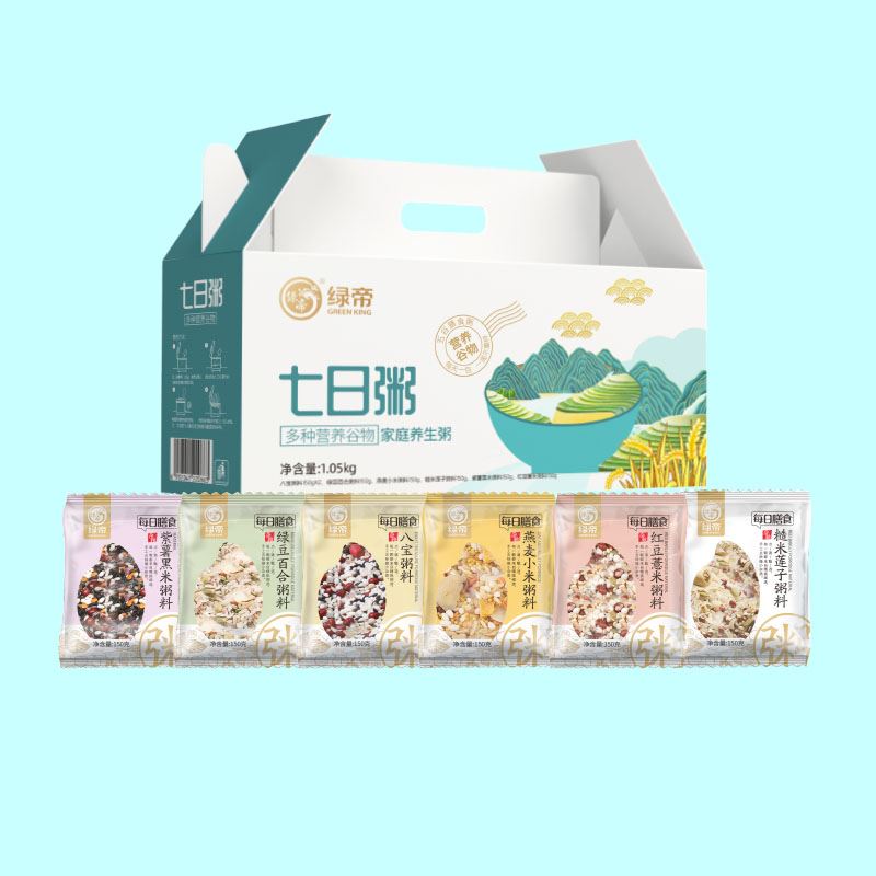 绿帝七日粥杂粮礼盒1050g