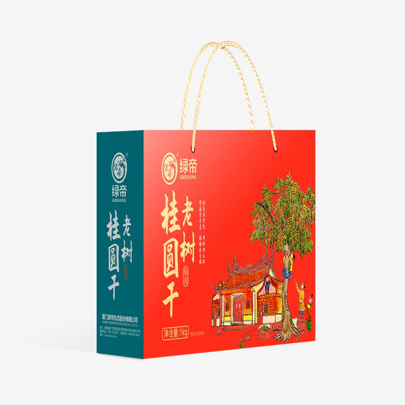 绿帝桂圆干礼盒1kg