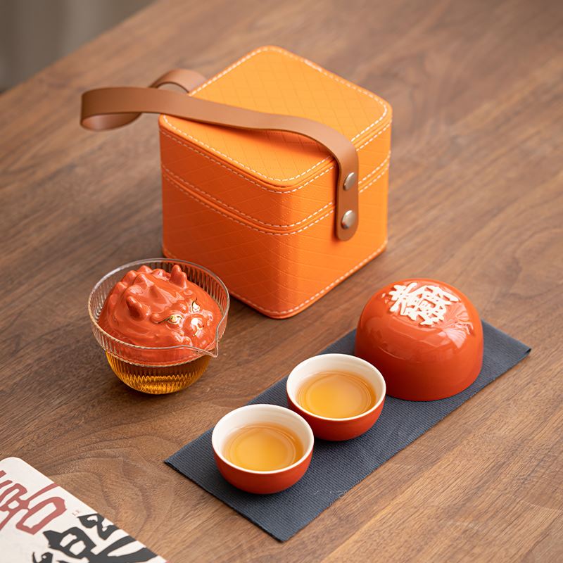 见龙有喜旅行茶具