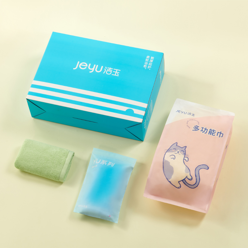 洁玉愈·云上彩虹三套巾礼盒-C款DSJ-2303