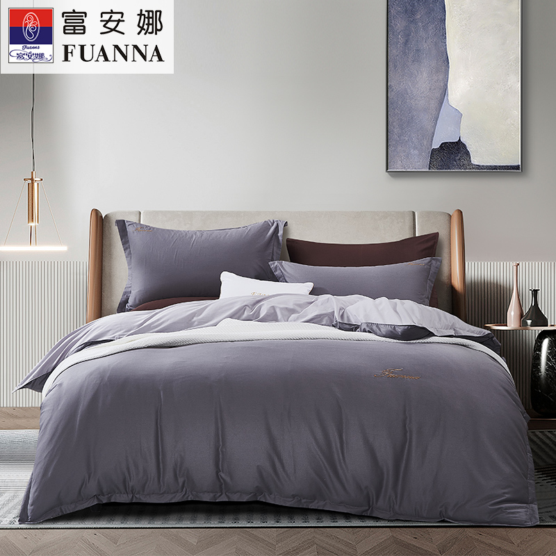 富安娜提花纯棉四件套-伯爵.印象203*229cm