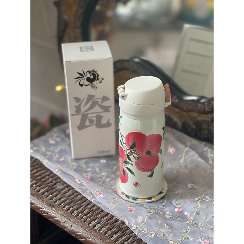桃李满天下刺绣杯垫礼盒