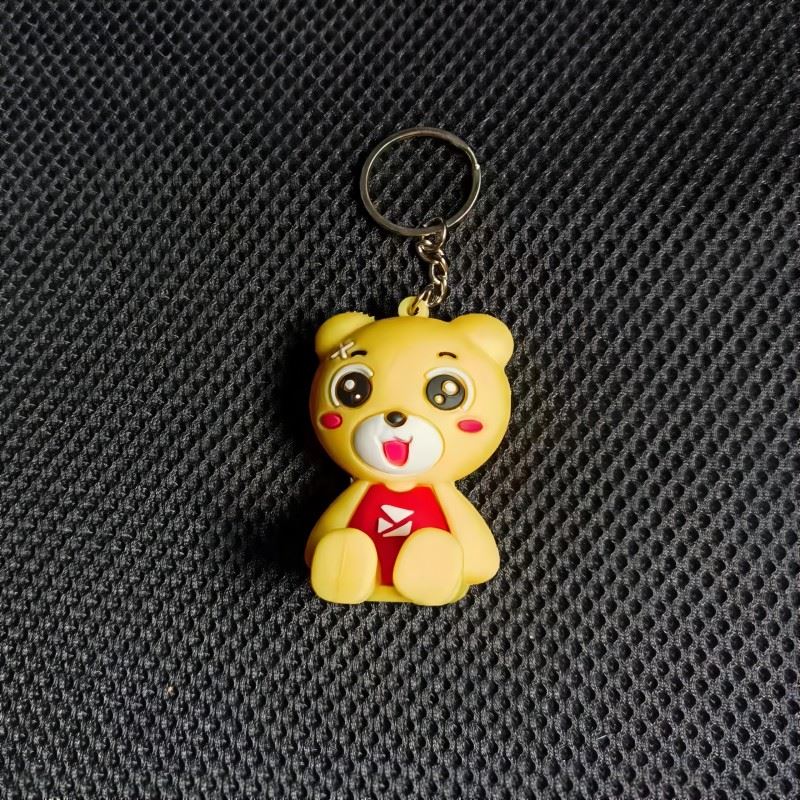 易班熊手机支架钥匙圈