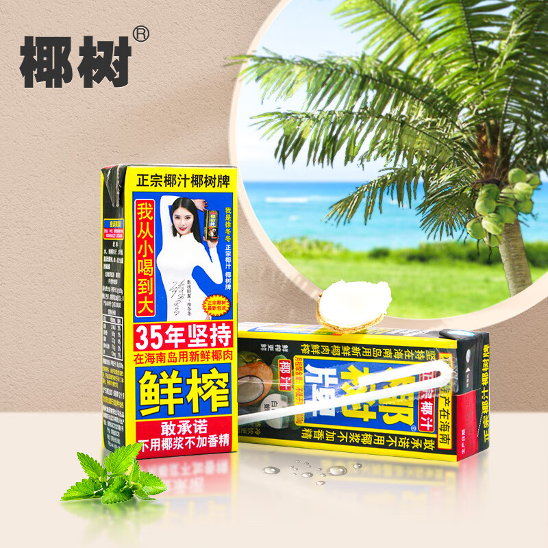 椰树牌正宗椰子汁245ml*24盒整箱装植物蛋白饮料