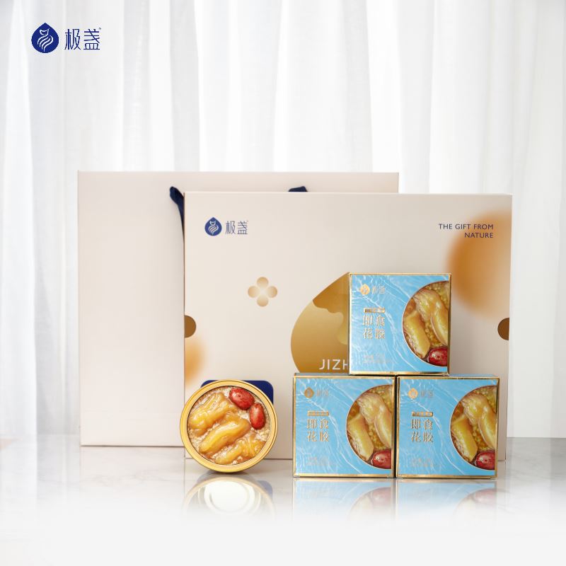 极盏小娇傲金碗花胶-红枣藜麦精装礼盒（三碗装)