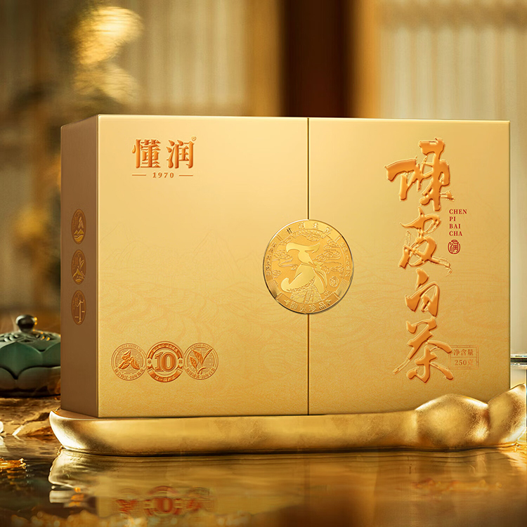 懂润-十年陈皮白茶橘礼盒250g
