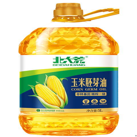 北大荒玉米油+精榨一級食用油+5L