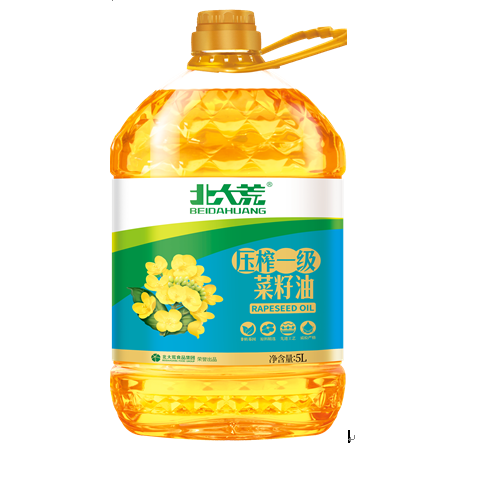 北大荒+一級(jí)壓榨菜籽油非轉(zhuǎn)基因+5L