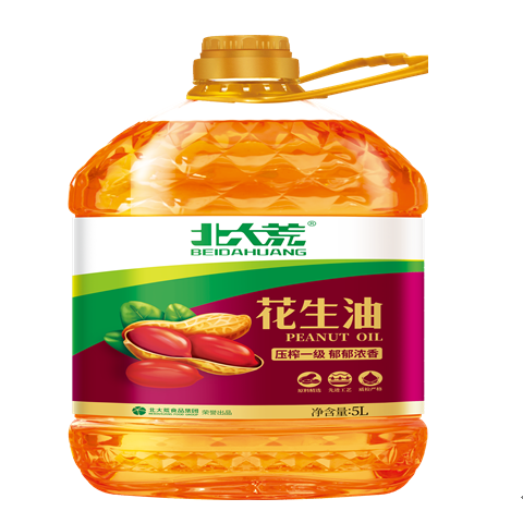 北大荒+壓榨一級(jí)花生油+5L