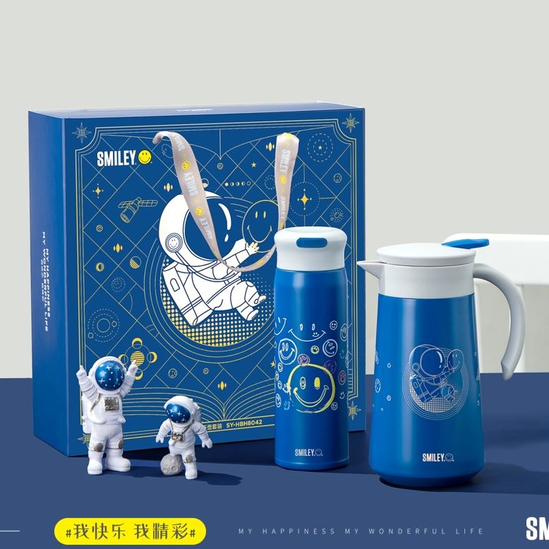 笑臉?biāo){色星空杯壺套裝SY-HBH8042