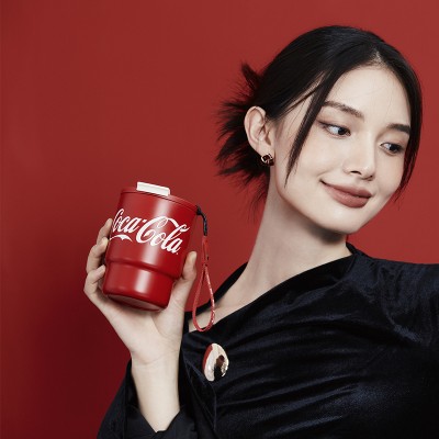 格沵可口可乐联名款竹简保温杯（国红）