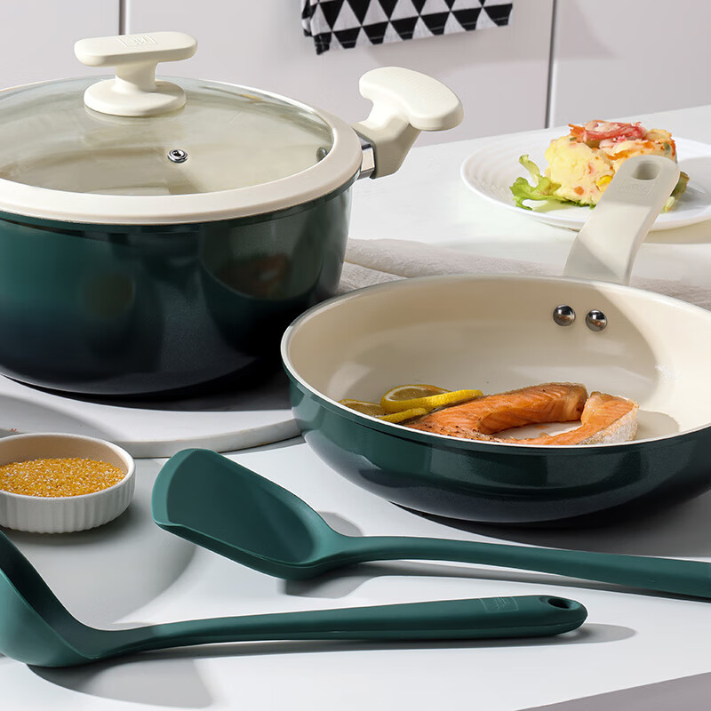 康寧餐具WorldKitchen納米陶系列不粘鍋具五件組