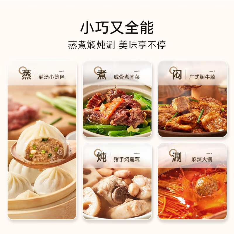 科西多功能电蒸锅CD-MN1燕麦白