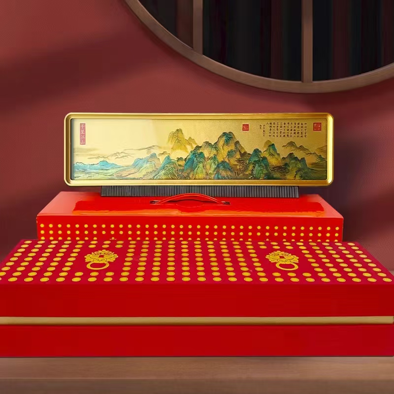 悅選品-千里江山擺件