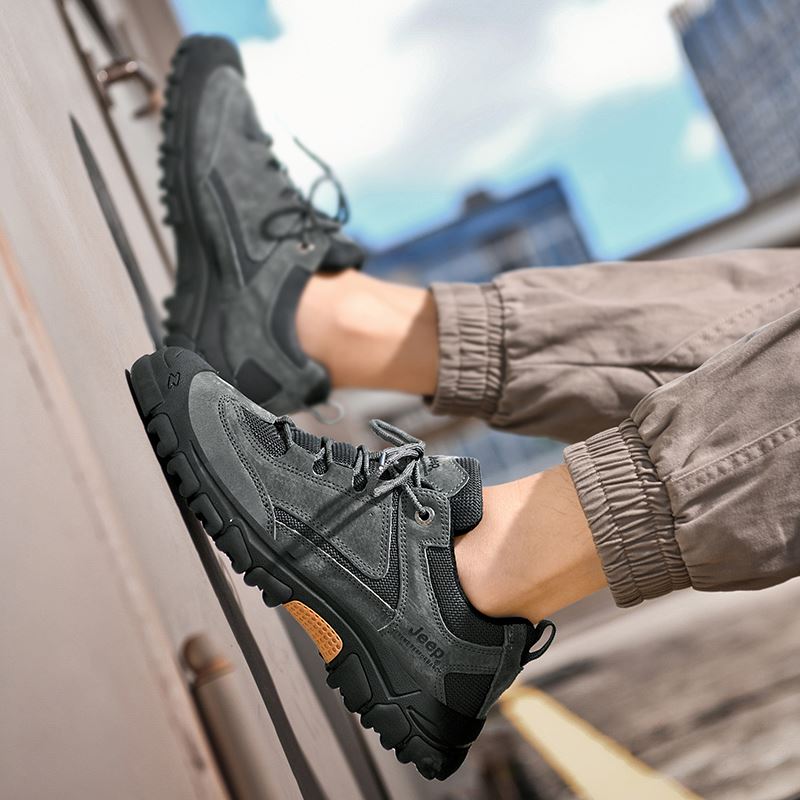 Jeep吉普戶外登山鞋男防滑減震運動鞋