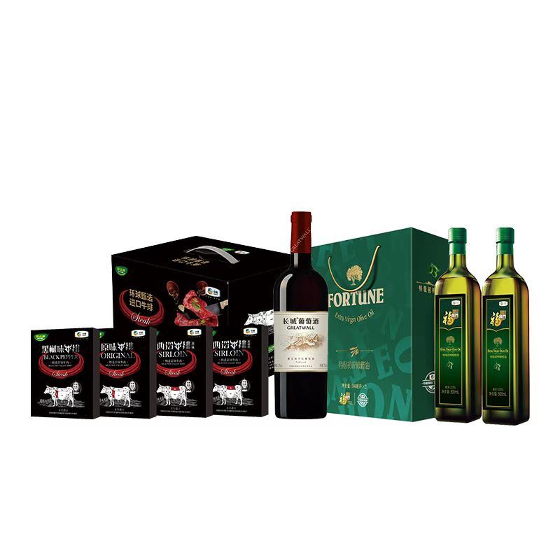 中粮红酒＋牛排＋橄榄油