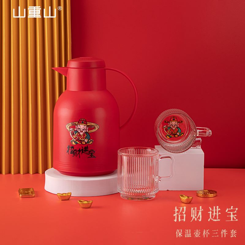 山重山財(cái)神壺杯三件套6076