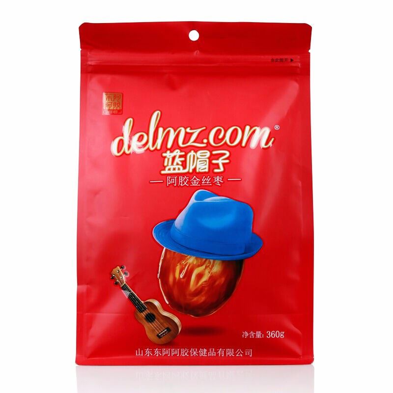 東阿阿膠藍(lán)帽子阿膠棗360g*2袋