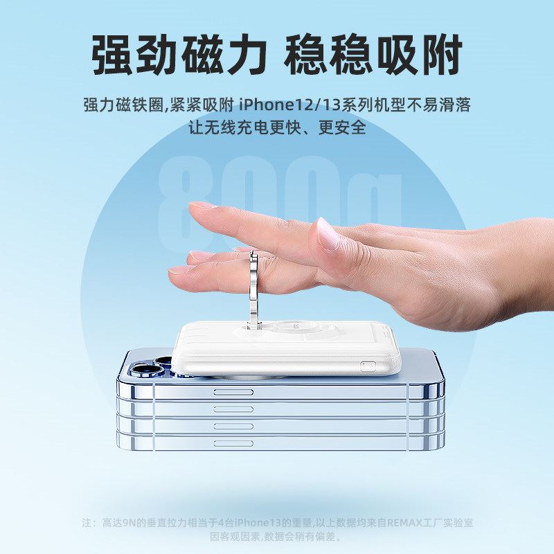 remax多兼容磁吸無線充移動(dòng)電源