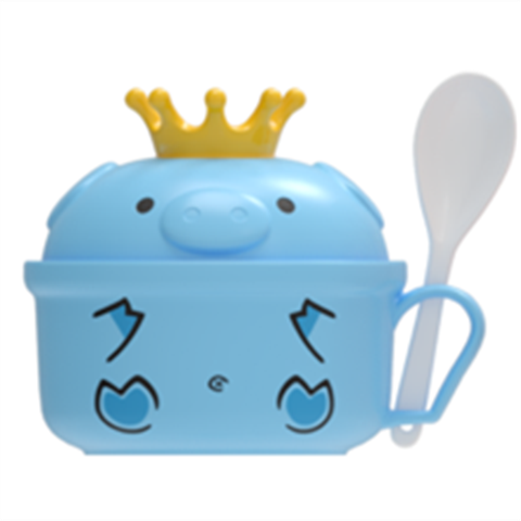 创意皇冠泡面碗（蓝色）