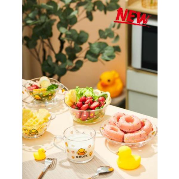 哈罗小黄鸭玻璃餐具六件套