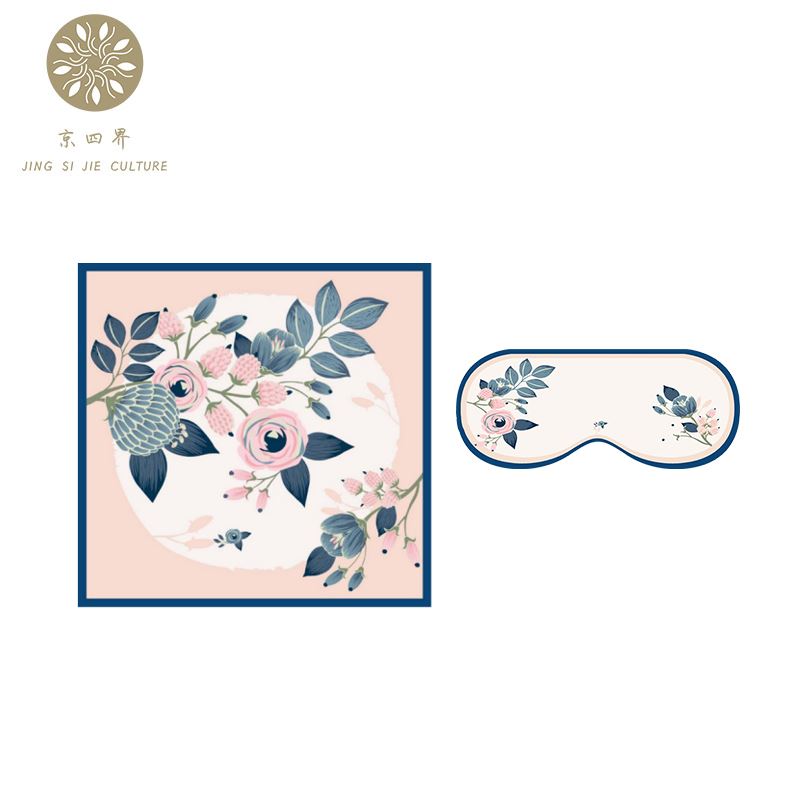 京四界·玫瑰有约丝巾&眼罩套装三八女神节主推款