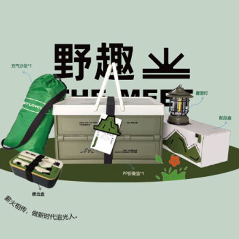 创意野趣车载折叠箱车家两用照明灯礼盒