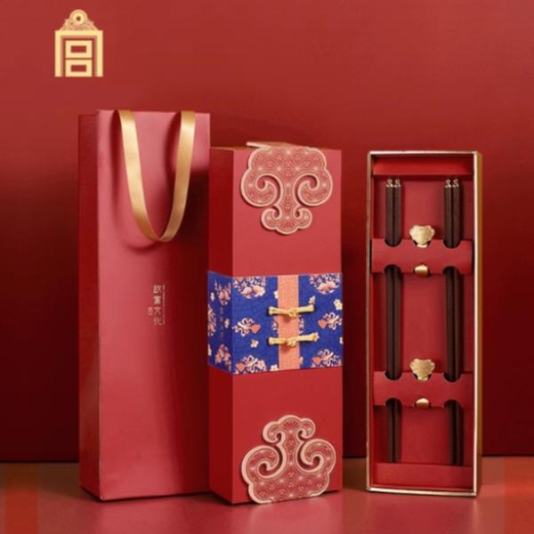 故宫箸福礼筷箸礼盒筷子筷架两对装套装礼品