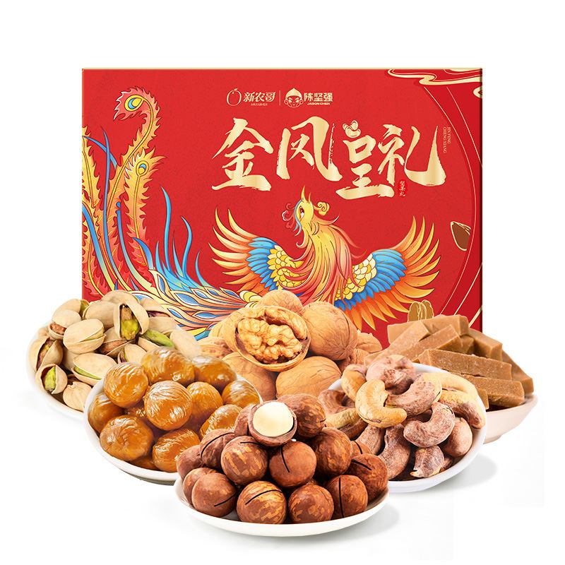 新农哥金凤呈礼坚果礼盒1904g
