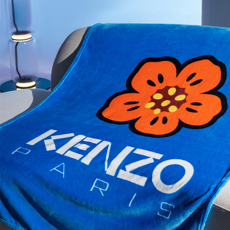 KENZO海棠花丝柔毯KRT-023