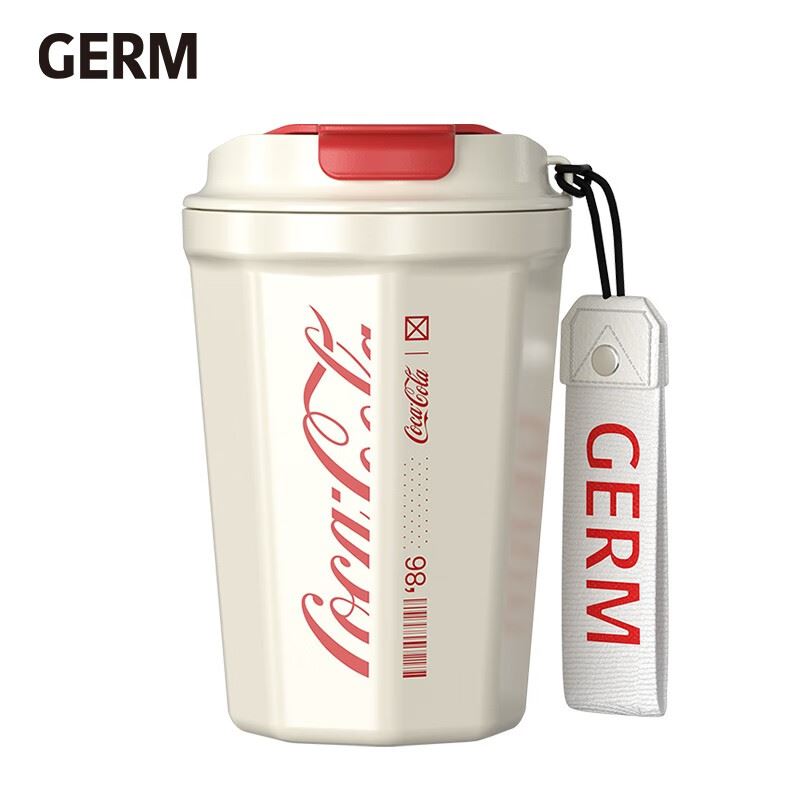 格沵GERM咖啡杯白色菱形款390ML