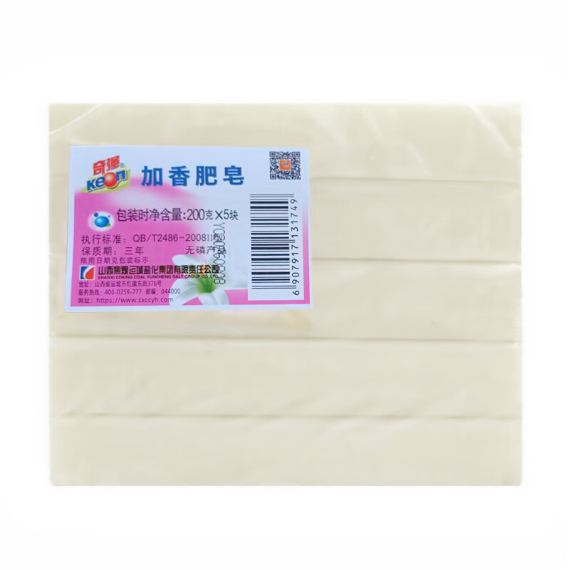 奇强经典加香洗衣皂200g*5块