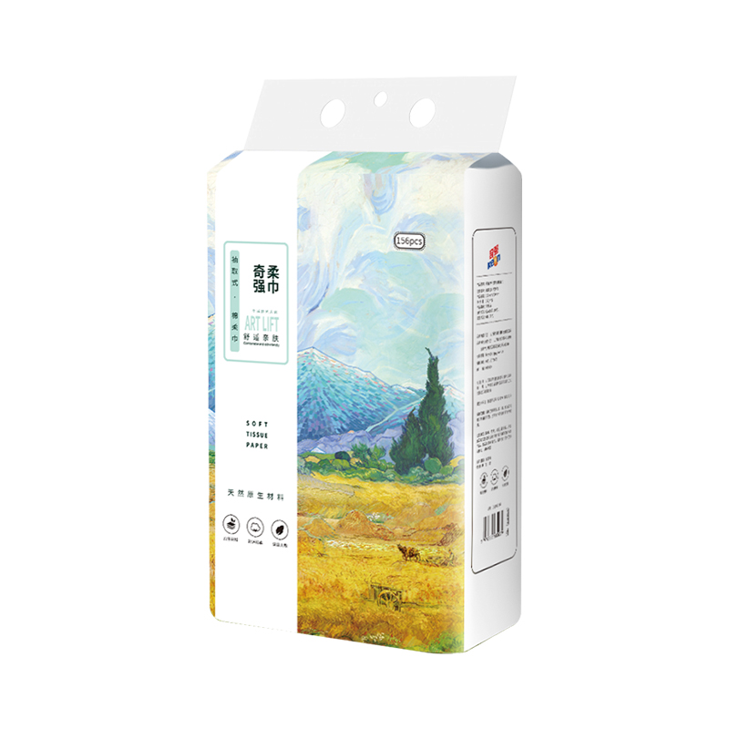 奇强QQRJD279干湿两用棉柔巾156片/1包