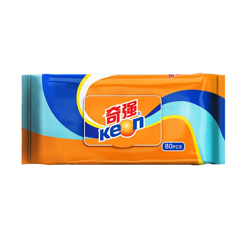 奇强QQCFD125厨房湿巾80片/2包