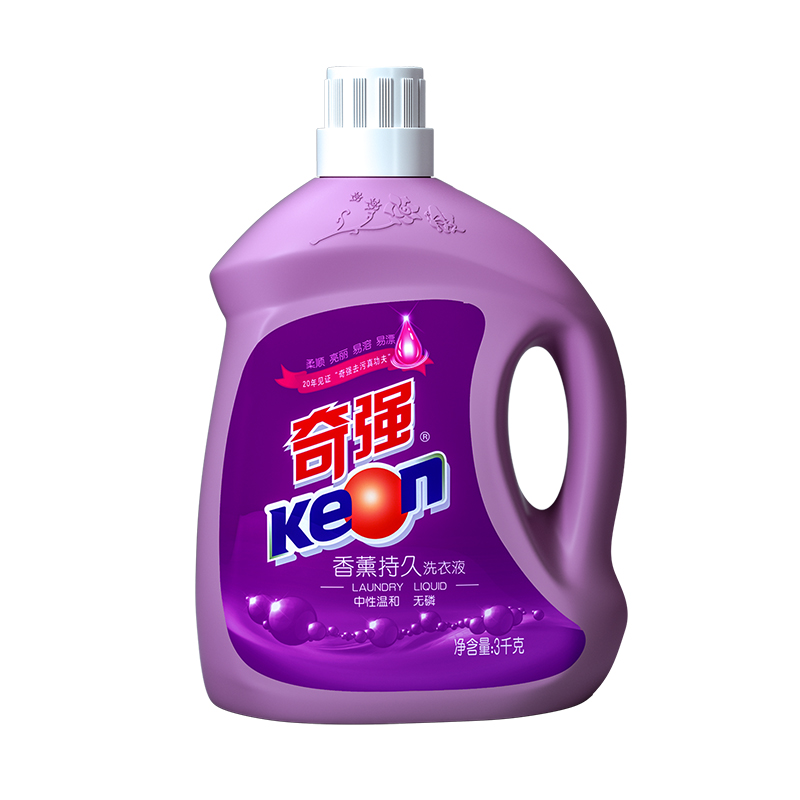 奇强新款薰衣草洗衣液3kg