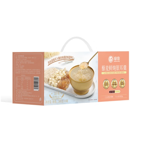 绿帝藜麦鲜炖银耳羹260克X6碗