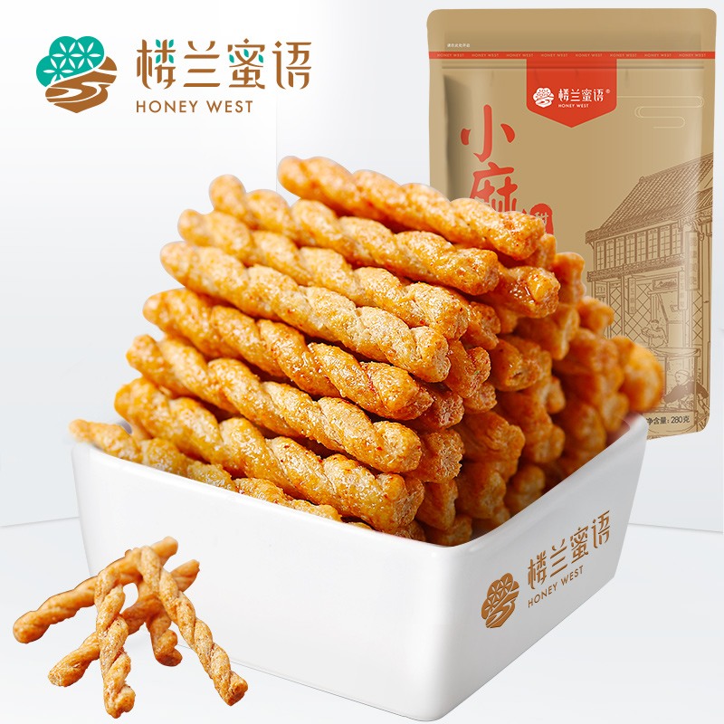 楼兰蜜语手工小麻花（甜辣味）280g3袋