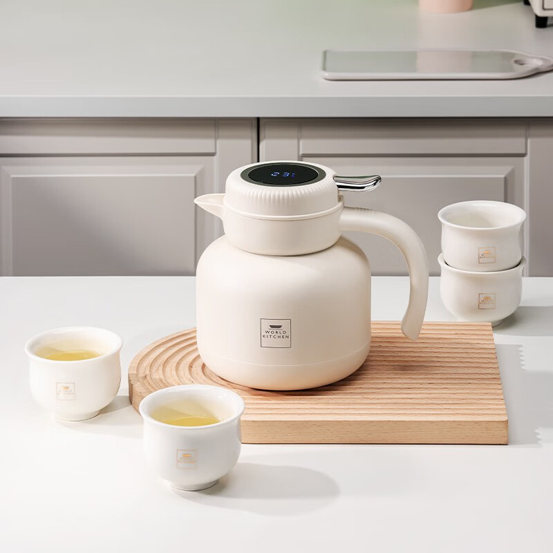 康宁WORLDKITCHEN温显焖茶杯壶五件组