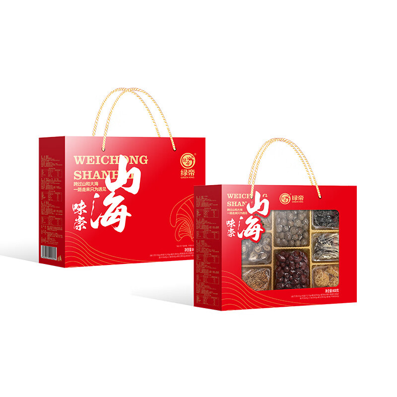 绿帝味崇山海干货礼盒800克