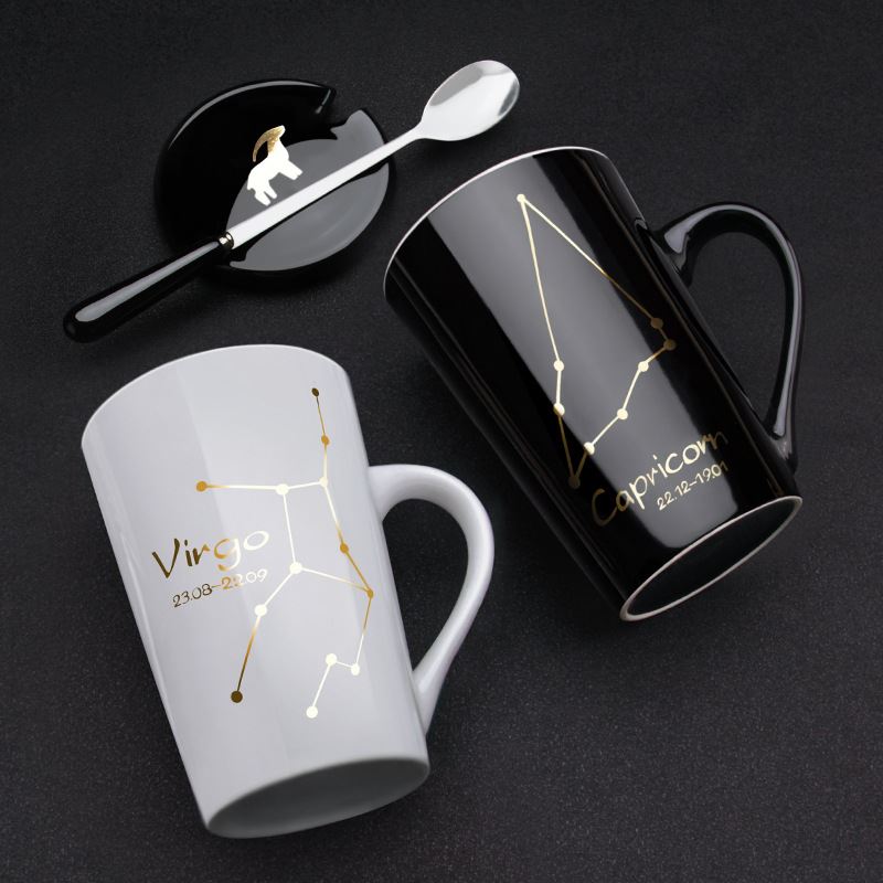 新骨瓷十二星座马克杯
