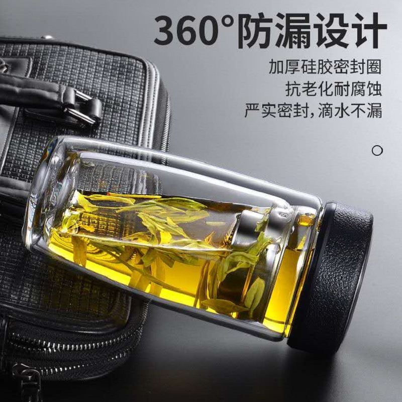 高硼硅双层玻璃杯广告促销礼品杯