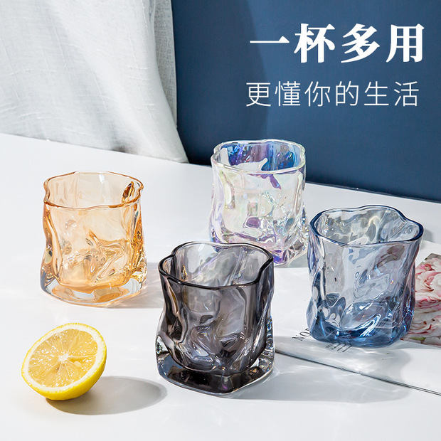 玻璃杯ins透明水杯