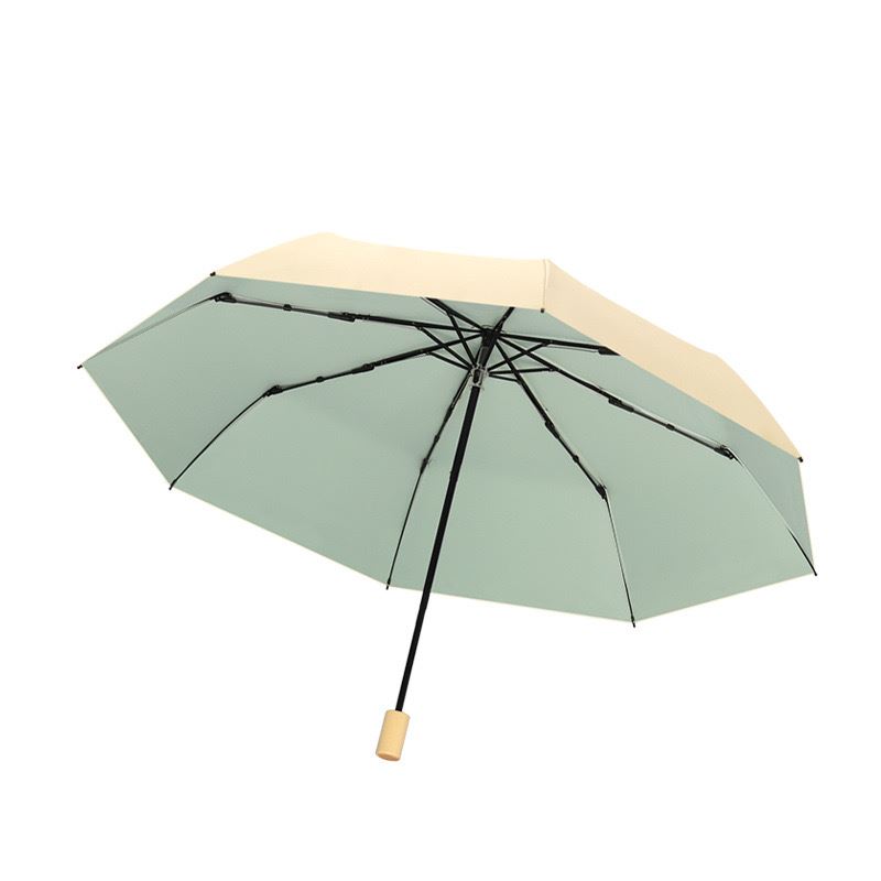小清新三折叠晴雨伞