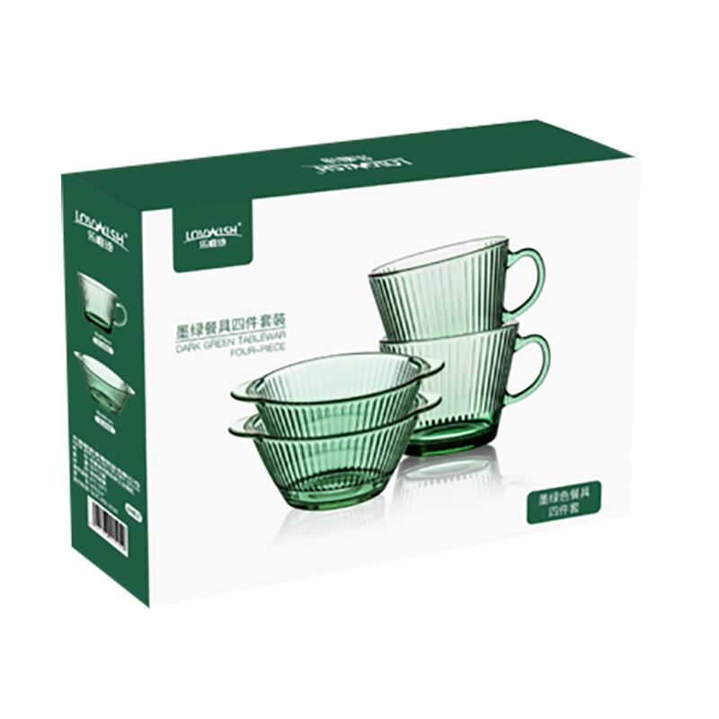 乐唯诗墨绿杯碗4件套MLBW/L4