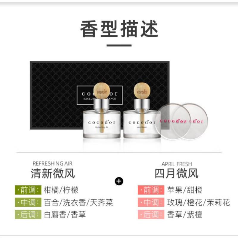 车载木球香薰礼盒50ml*2