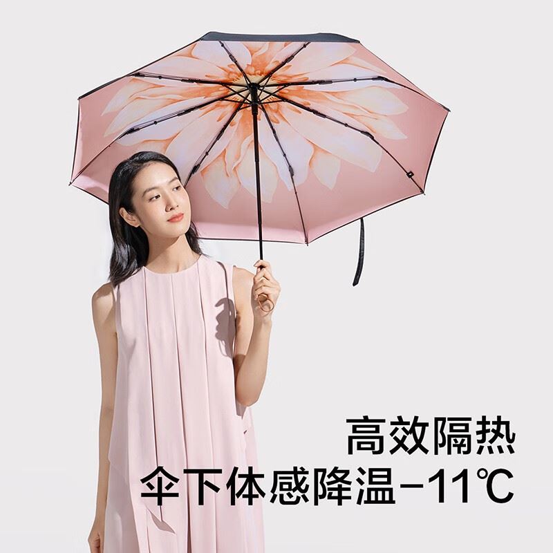 蕉下双层小黑伞系列三折伞