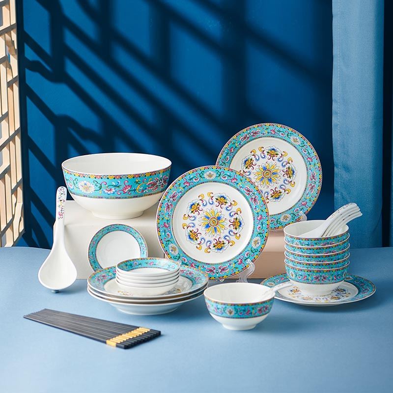 唯嘟盛世经典珐琅餐具32头W-CJ332